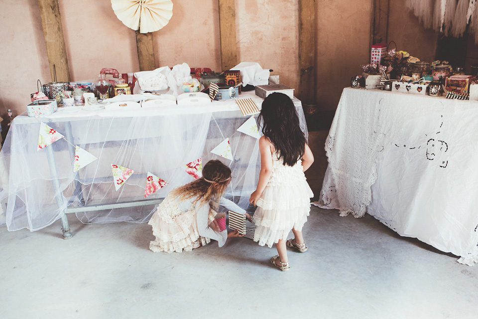 Boho Luxe wedding, Lewes Castle wedding ceremony, barn wedding, boho bride, bohemian bride, pastel paper pom poms, maryanneweddings.com Photography