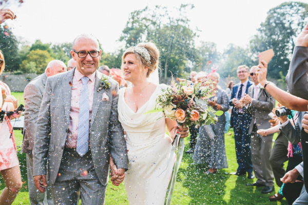 A Vivienne Westwood Wedding Dress for a Natural Inspired Humanist Garden Wedding