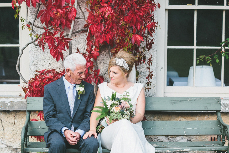 Vivienne Westwood Wedding Dress, Irish country house wedding, Ghost bridesmaids dresses, Liberty bow ties, Photography by The Campbells