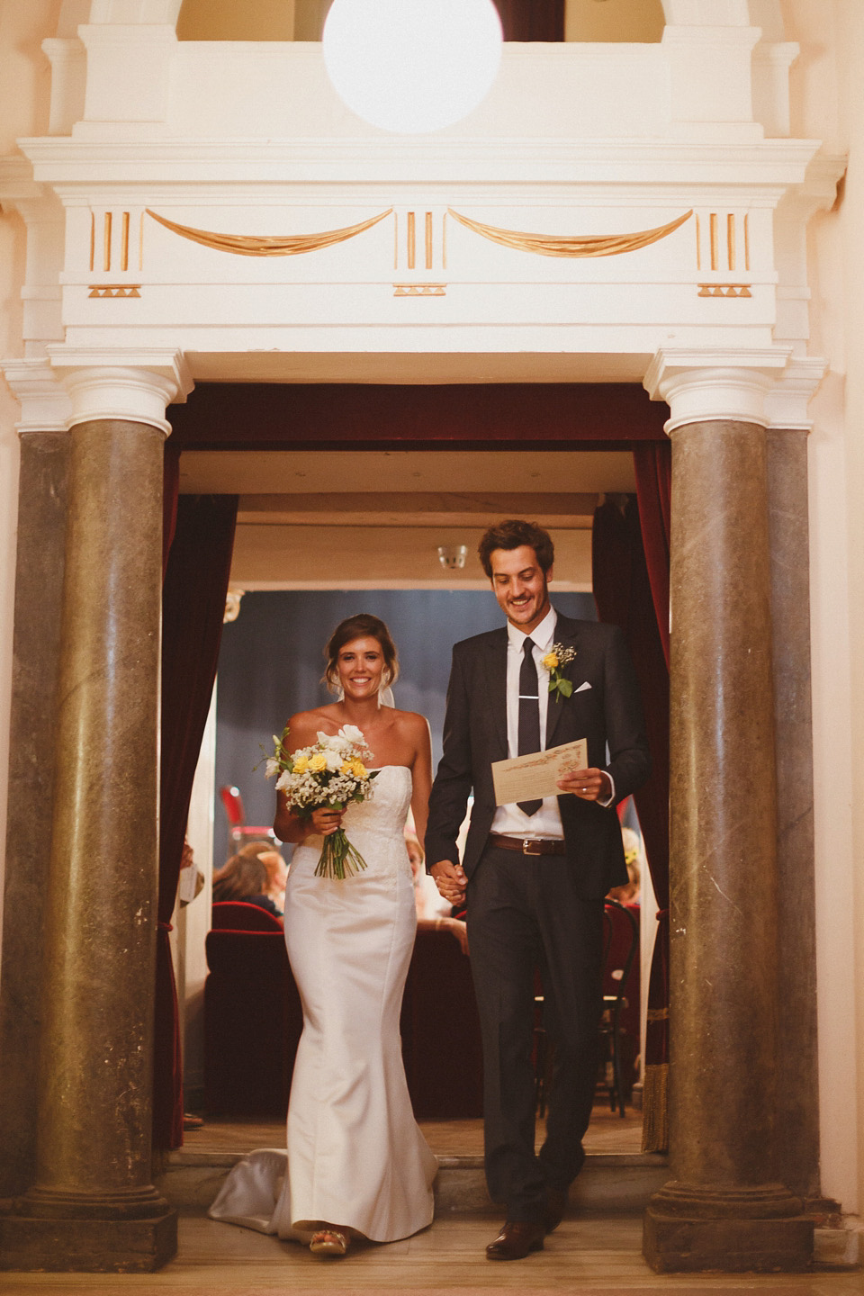 Tuscany wedding, Italian wedding, wedding in Italy, Johanna Hehir gown, Charity shop wedding dress, Oxfam wedding dress, homespun wedding, yellow wedding, yellow bridesmaids dresses // Photography by Ed Peers