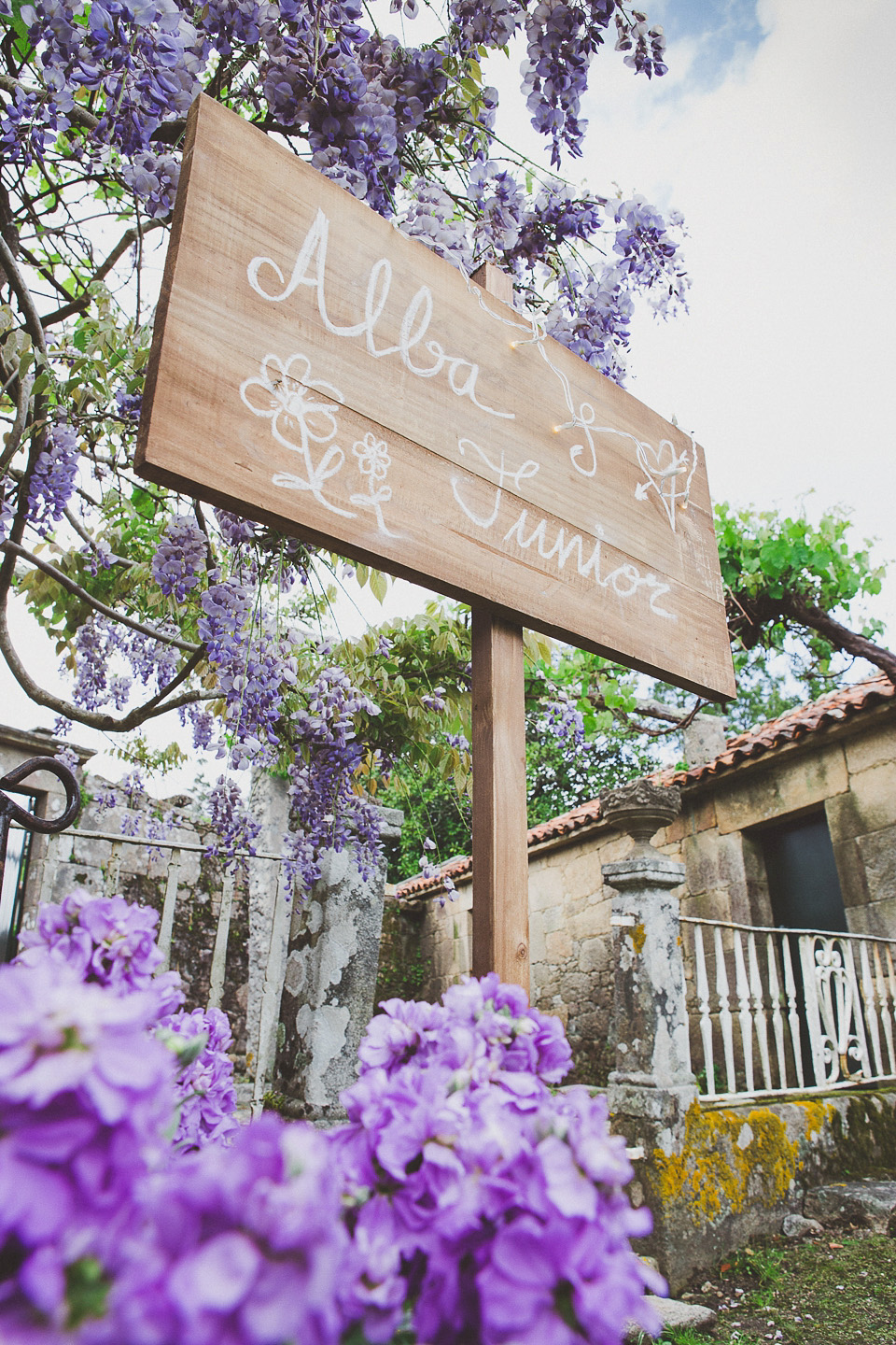 A bride wearing a sequin BHLDN gown for her boho-luxe outdoor ceremony wedding in Spain. Photography by Susana Rios. Boho Luxe wedding, sequin BHLDN wedding dress, BHLDN flowergirl tutus, outdoor wedding ceremony, wedding in Spain, floral crown // Susana Rios Photography.