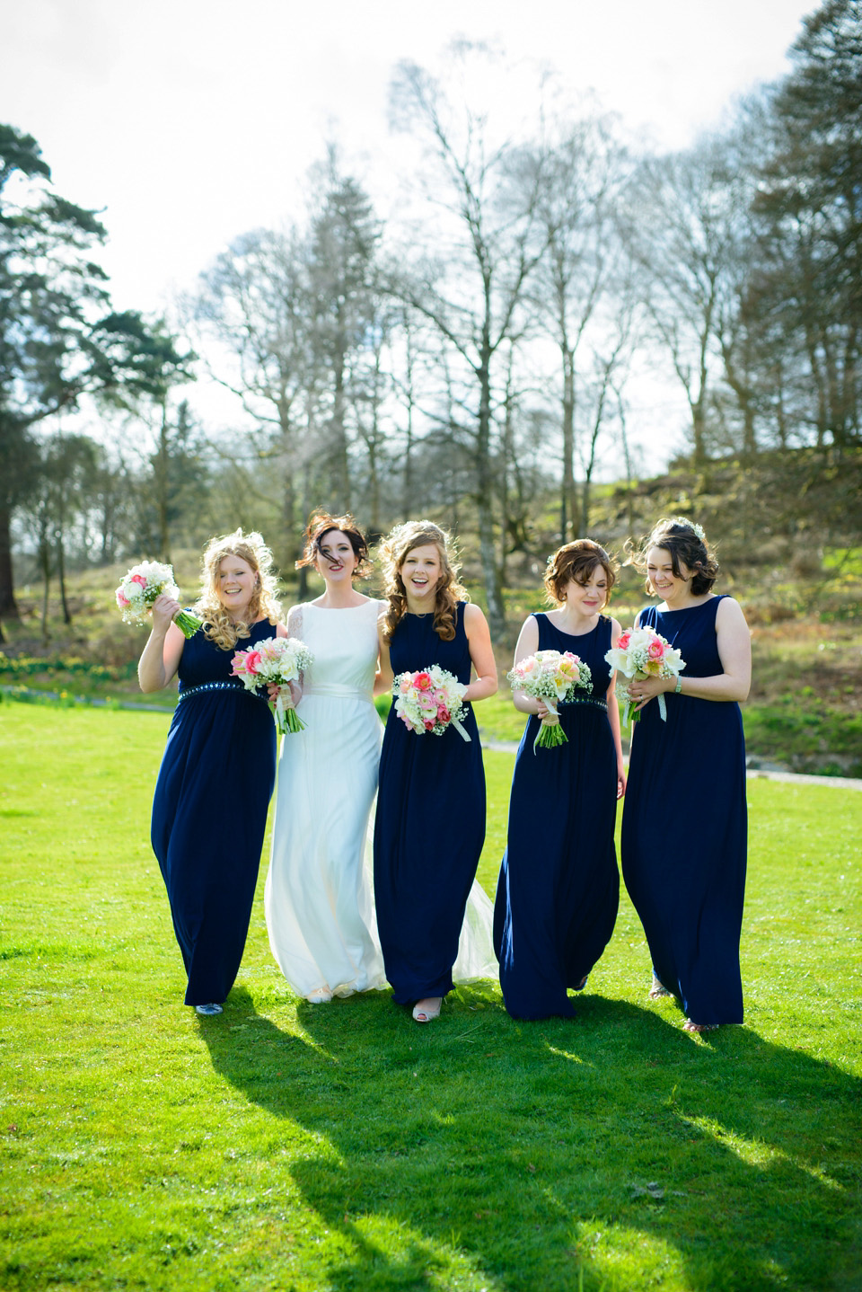 Varna Studios, Silverholme Lake District wedding venue, Charlie Brear wedding dress, bride in red lipstick, Spring weddings