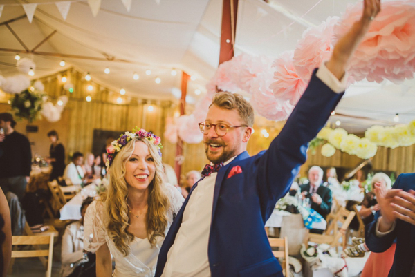 Charlie Brear Lace for a Boho Bride and her Handmade Woodland Festival Wedding