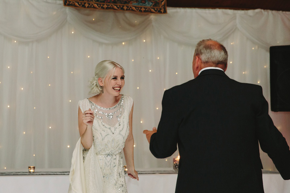 Esme by Jenny Packham, Loch Lomond wedding Scotland, grey wedding, yellow wedding, Humanist hand fasting ceremony.  Struve Photography