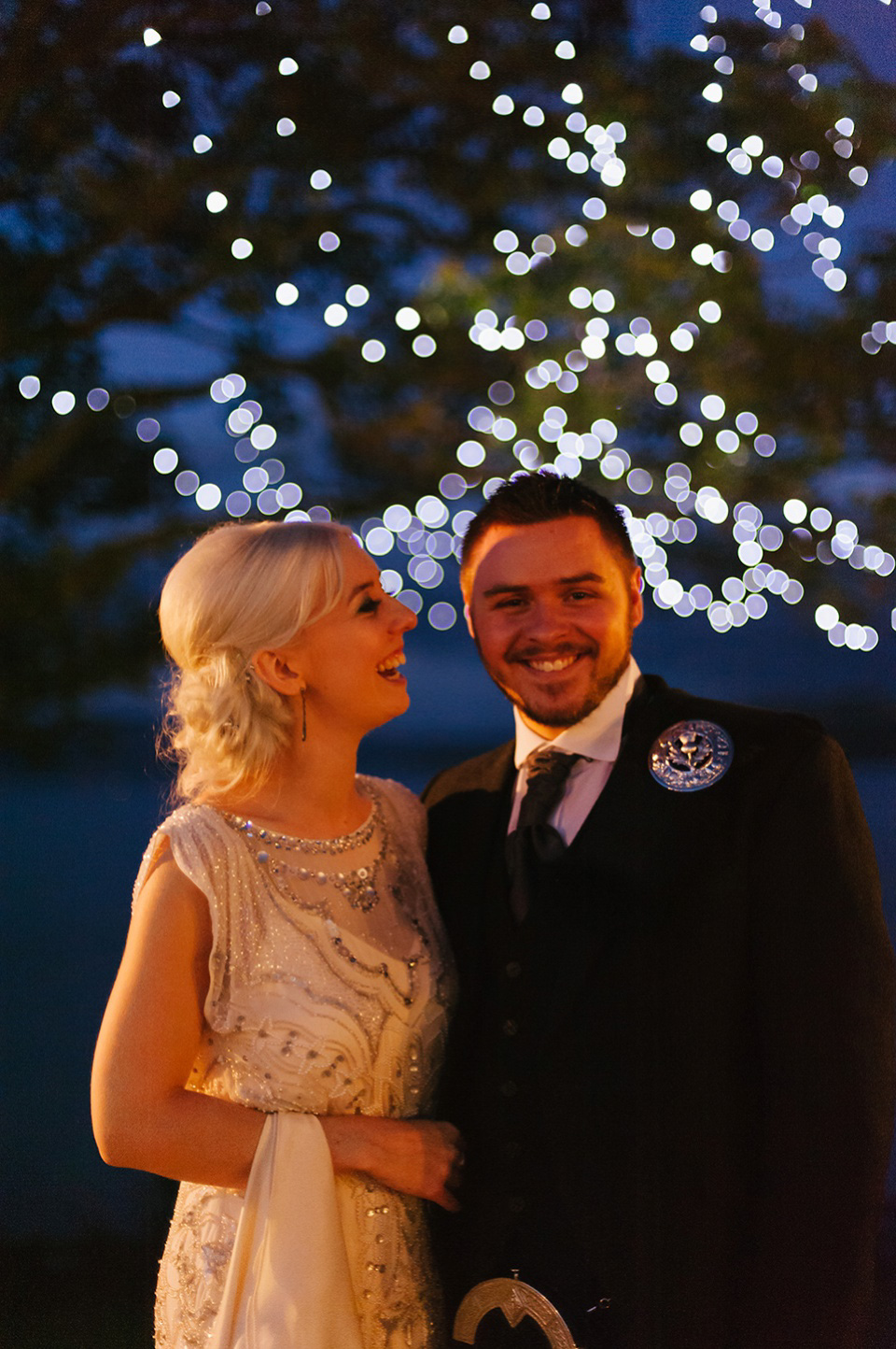 Esme by Jenny Packham, Loch Lomond wedding Scotland, grey wedding, yellow wedding, Humanist hand fasting ceremony.  Struve Photography