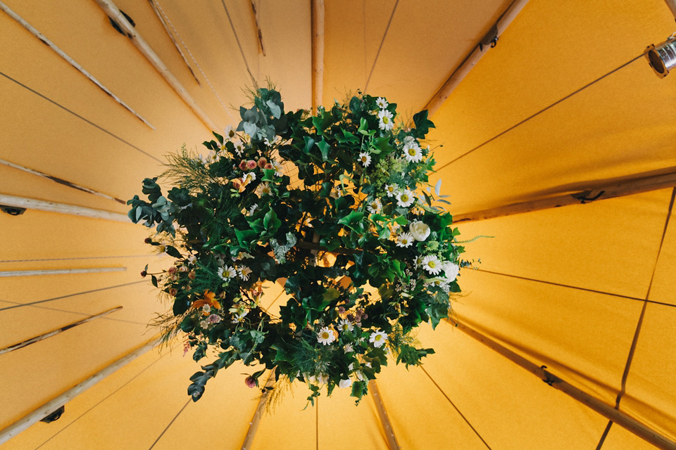 Humanist wedding ceremony in a field, Summer Solstice wedding, Midsummer wedding, bridal separates, The Pocket Library (dress maker). Images by Eclection Photography