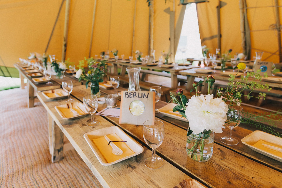 Humanist wedding ceremony in a field, Summer Solstice wedding, Midsummer wedding, bridal separates, The Pocket Library (dress maker). Images by Eclection Photography