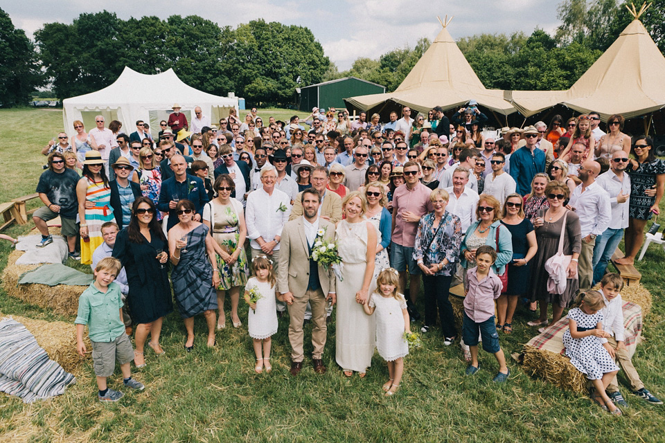 Humanist wedding ceremony in a field, Summer Solstice wedding, Midsummer wedding, bridal separates, The Pocket Library (dress maker). Images by Eclection Photography