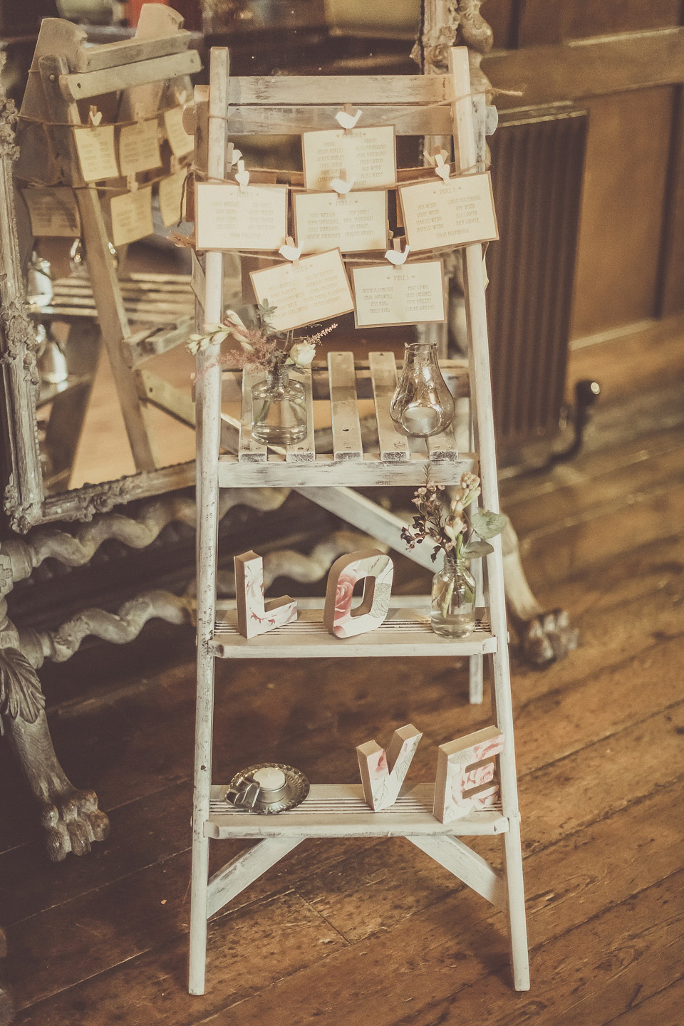 The bride wears YolanCris for her rustic, late Autumn barn wedding at Ramster Hall in Chiddingford, Surrey. Photography by Michelle Lindsell.