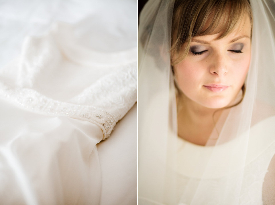 A blush pink and rose gold wedding at Northbrook Park in Surrey. Photography by Naomi Kenton. The bride wears Bridal Rosa Couture from The Bridal Rooms of Worcester.