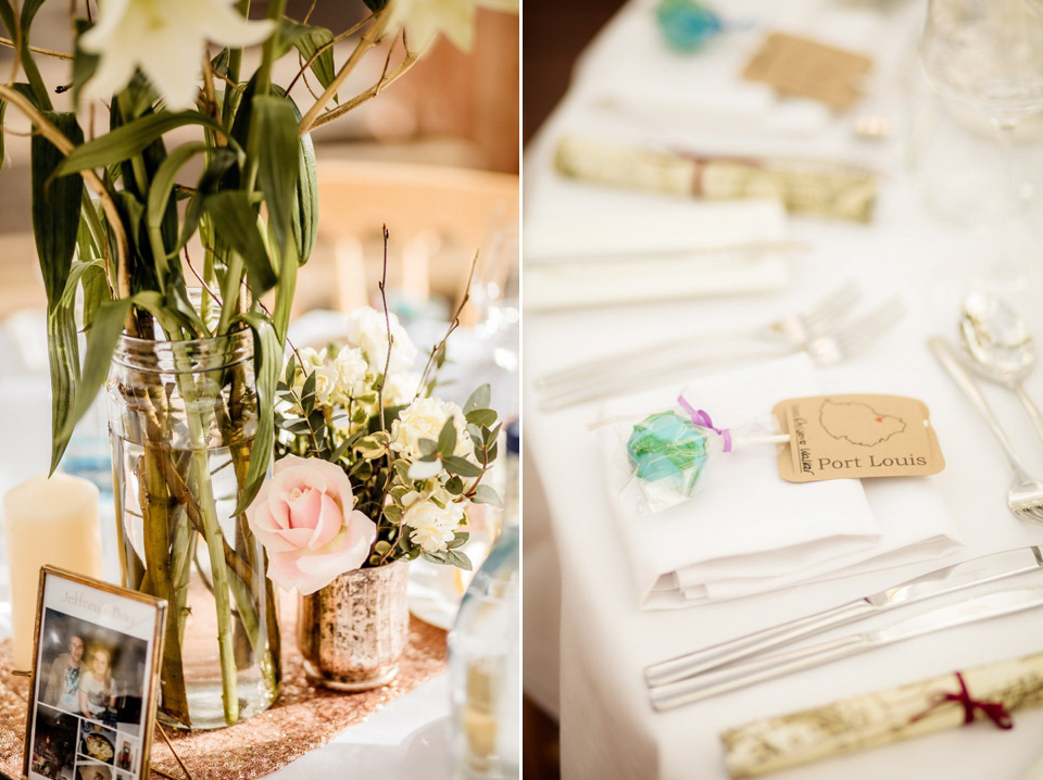 A blush pink and rose gold wedding at Northbrook Park in Surrey. Photography by Naomi Kenton. The bride wears Bridal Rosa Couture from The Bridal Rooms of Worcester.