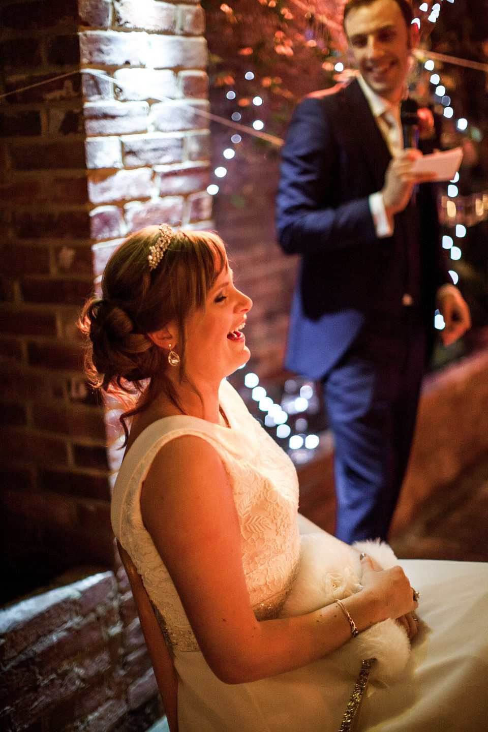 A blush pink and rose gold wedding at Northbrook Park in Surrey. Photography by Naomi Kenton. The bride wears Bridal Rosa Couture from The Bridal Rooms of Worcester.