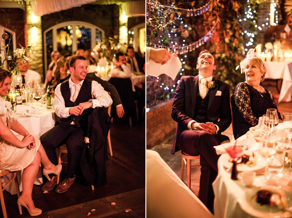 A blush pink and rose gold wedding at Northbrook Park in Surrey. Photography by Naomi Kenton. The bride wears Bridal Rosa Couture from The Bridal Rooms of Worcester.