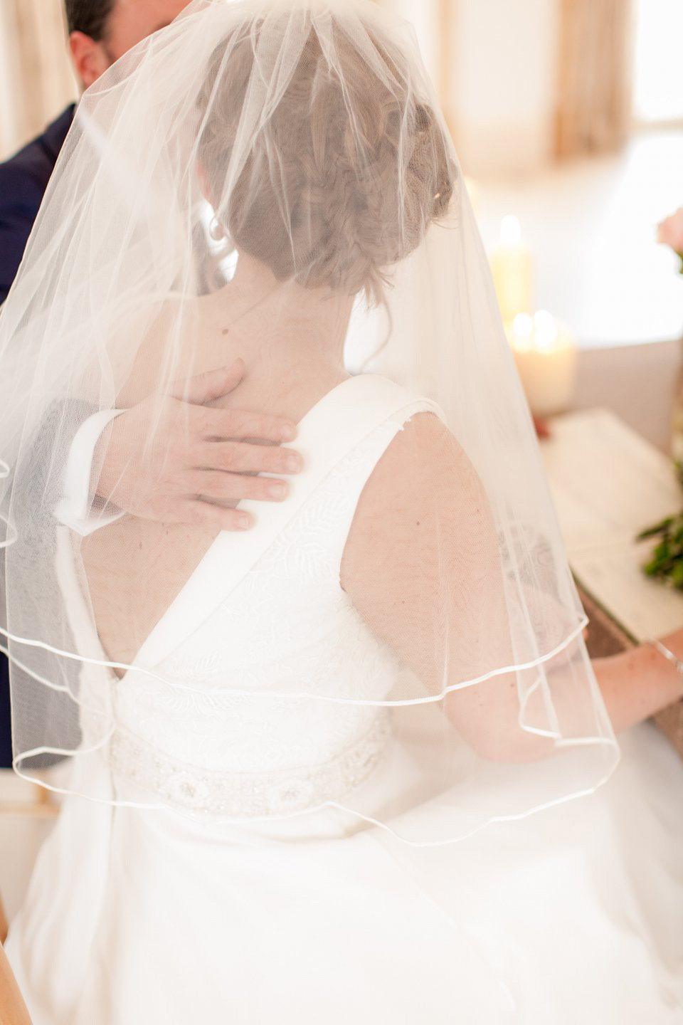 A blush pink and rose gold wedding at Northbrook Park in Surrey. Photography by Naomi Kenton. The bride wears Bridal Rosa Couture from The Bridal Rooms of Worcester.