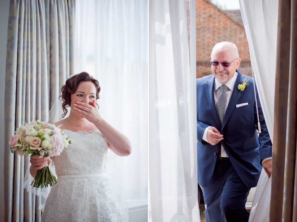 The bride created her own dress, veil and bridesmaids dresses for her Railway Museum wedding. Photography by Emma Sekhon.