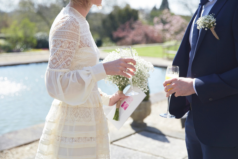 Outdoor Indoor wedding inspired by nature and woodland, Temperley London wedding dress, Chaffeymoor Grange Dorset wedding venue, Spring wedding, Laid back and relaxed wedding, intimate wedding, Natalie J Weddings Photography