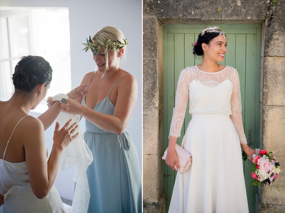 Reem Acra wedding dress, South of France wedding, destination wedding, rustic wedding, Spring weddings