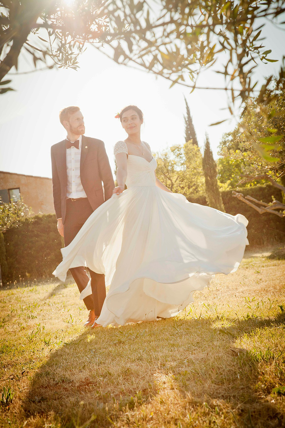 Reem Acra wedding dress, South of France wedding, destination wedding, rustic wedding, Spring weddings