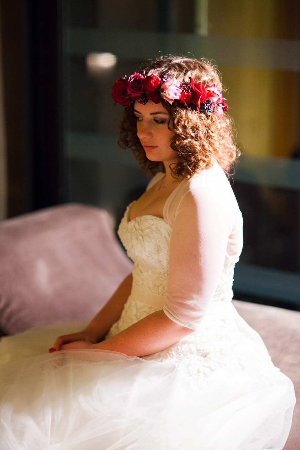 A Bride in Stephanie Allin for her Military Winter Wedding at the Tower of London. Images by Olliver Photography.