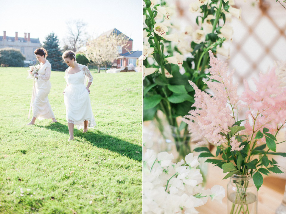 Pastel shades and pretty flowers, Spring and Summer outdoor wedding inspiration with Wedding Yurts - visit weddingyurts.co.uk.