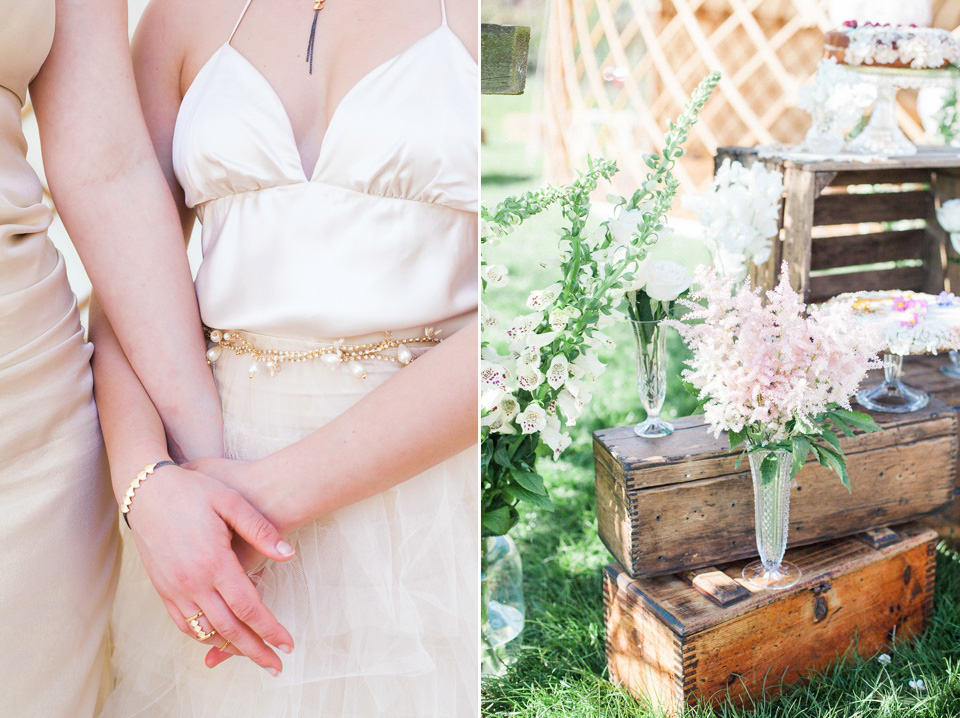 Pastel shades and pretty flowers, Spring and Summer outdoor wedding inspiration with Wedding Yurts - visit weddingyurts.co.uk.