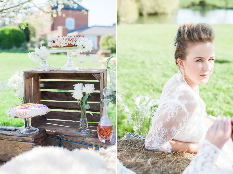 Pastel shades and pretty flowers, Spring and Summer outdoor wedding inspiration with Wedding Yurts - visit weddingyurts.co.uk.