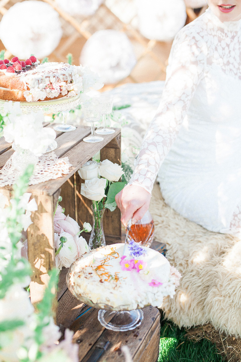 Pastel shades and pretty flowers, Spring and Summer outdoor wedding inspiration with Wedding Yurts - visit weddingyurts.co.uk.