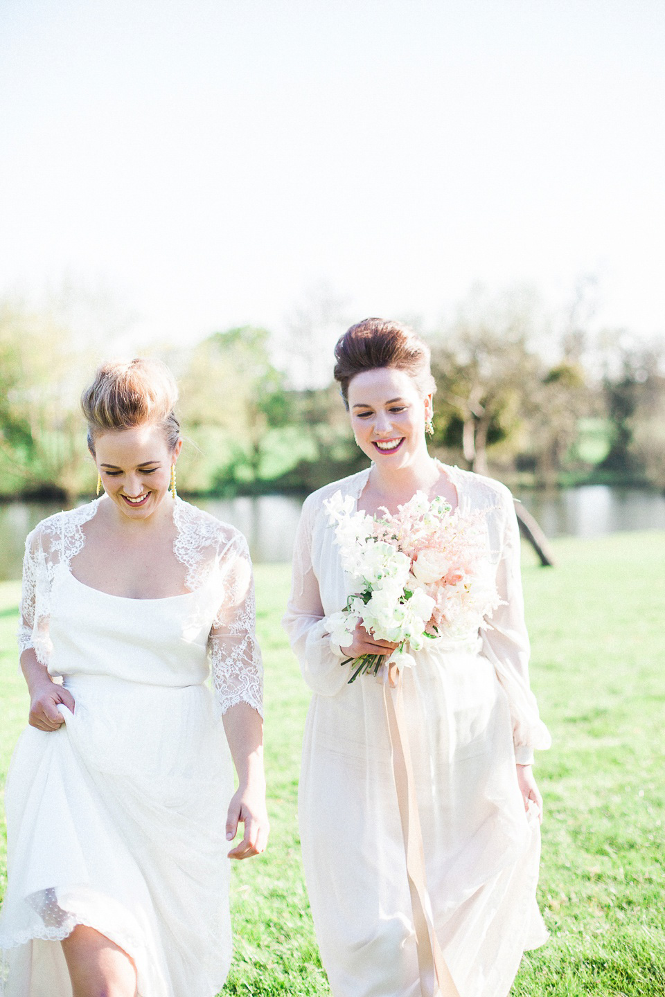 Pastel shades and pretty flowers, Spring and Summer outdoor wedding inspiration with Wedding Yurts - visit weddingyurts.co.uk.