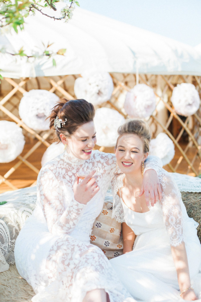 Wedding Yurts: Spring and Summer Boho Luxe Glamour in Festival Bride Style