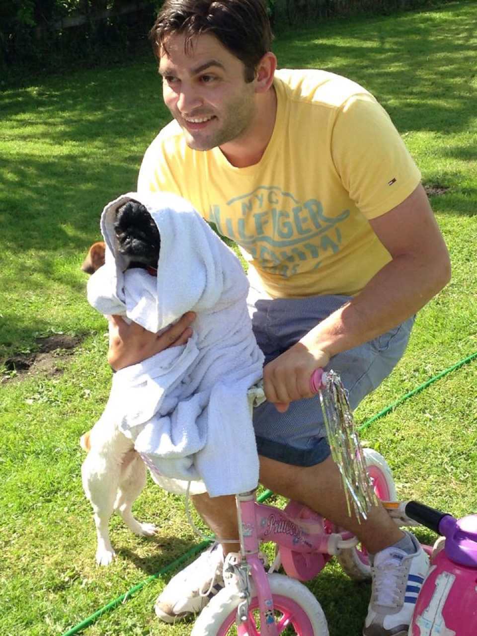Daddy and pug! wpid369329 lovettes blogging bride saffron 2