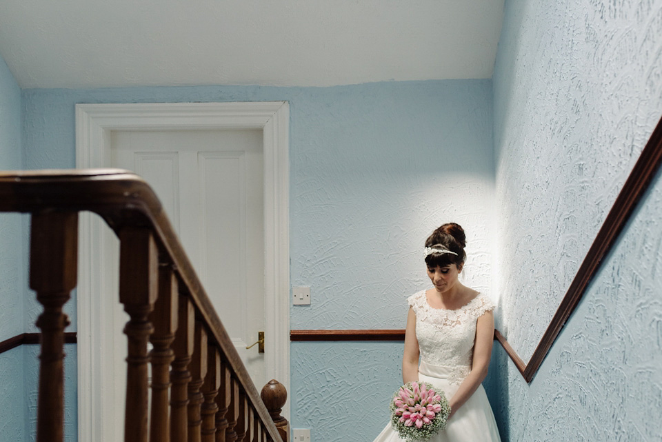 A Beatles and 1960s inspired wedding in Glasgow. The bride wears Justin Alexander. Photography by Neil Thomas Douglas. A Beatles and 1960s inspired wedding in Glasgow. The bride wears Justin Alexander. Photography by Neil Thomas Douglas.