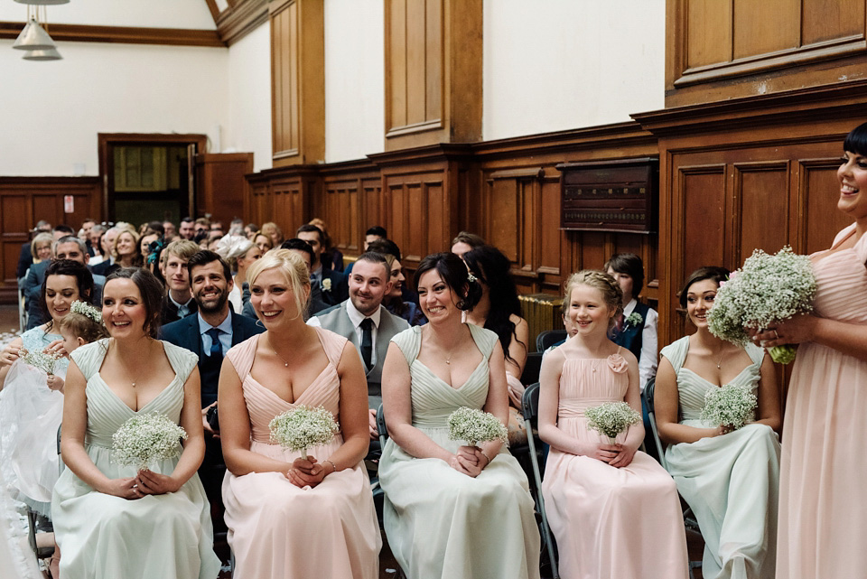 A Beatles and 1960s inspired wedding in Glasgow. The bride wears Justin Alexander. Photography by Neil Thomas Douglas. A Beatles and 1960s inspired wedding in Glasgow. The bride wears Justin Alexander. Photography by Neil Thomas Douglas.