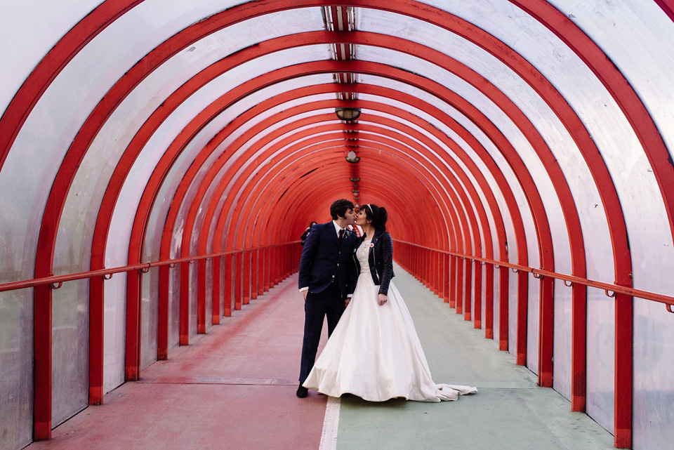 A Beatles and 1960s inspired wedding in Glasgow. The bride wears Justin Alexander. Photography by Neil Thomas Douglas. A Beatles and 1960s inspired wedding in Glasgow. The bride wears Justin Alexander. Photography by Neil Thomas Douglas.