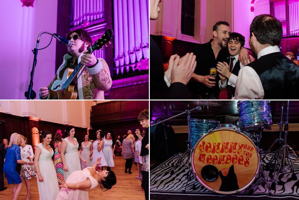 A Beatles and 1960s inspired wedding in Glasgow. The bride wears Justin Alexander. Photography by Neil Thomas Douglas. A Beatles and 1960s inspired wedding in Glasgow. The bride wears Justin Alexander. Photography by Neil Thomas Douglas.