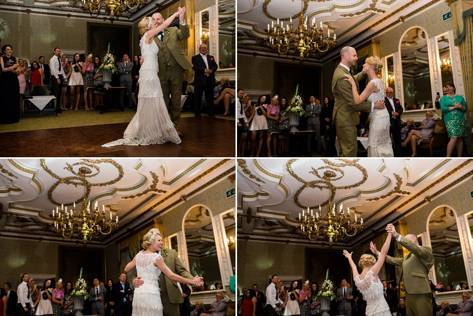 An elegant English wedding in the Spring. The bride wears Kristene by Claire Pettibone. Photography by Jo Hastings.