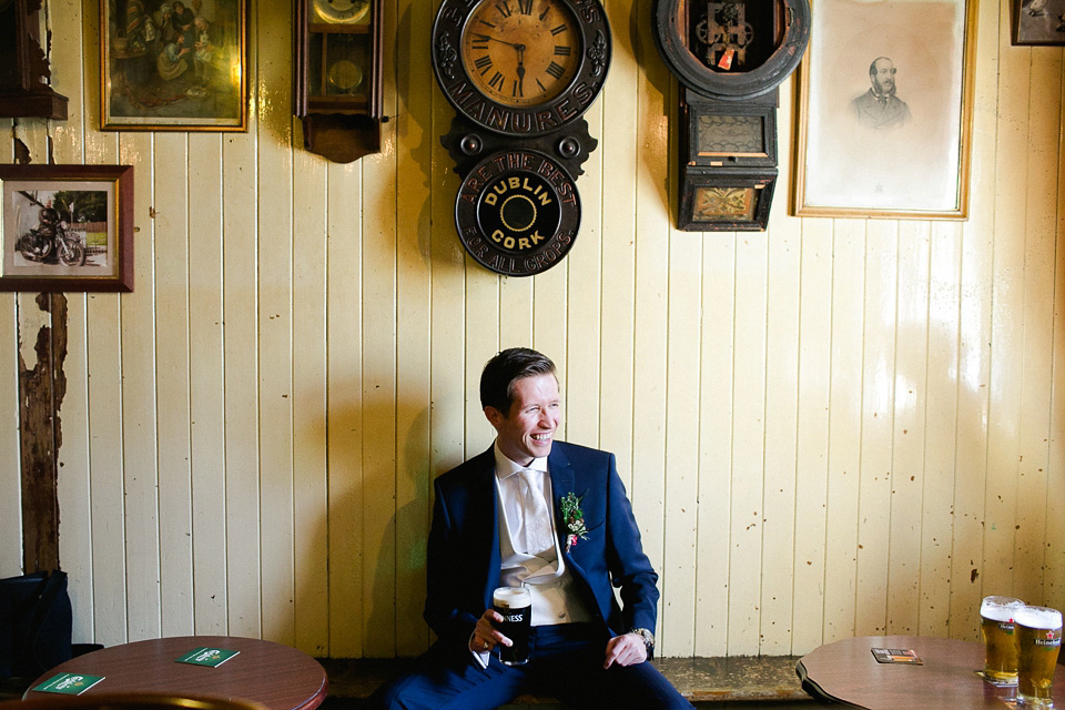 A bride wearing Cassandra by Sarah Janks for her castle wedding in Northern Ireland. Photography by Paula McManus.