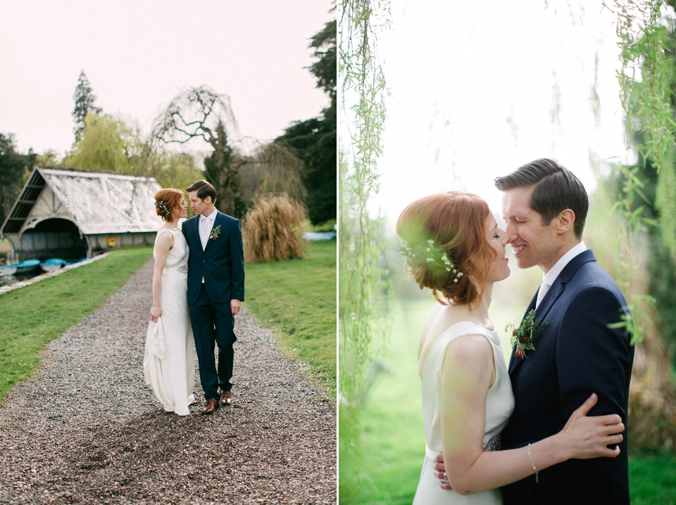 A bride wearing Cassandra by Sarah Janks for her castle wedding in Northern Ireland. Photography by Paula McManus.