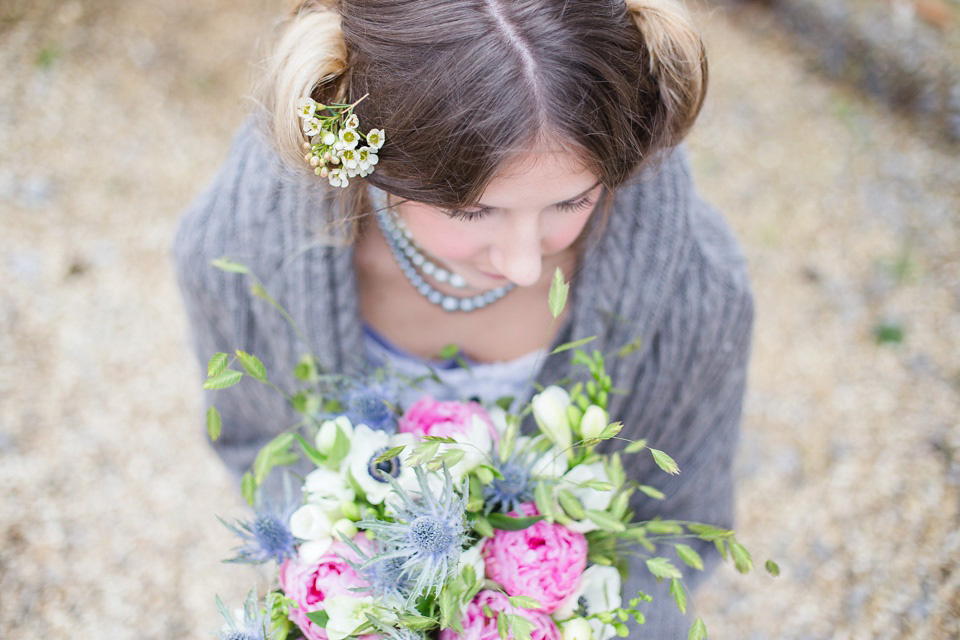 Something blue - a beautiful vintage style wedding inspiration shoot. Photography by Ilaria Petrucci. Styling by Beyond Vintage.