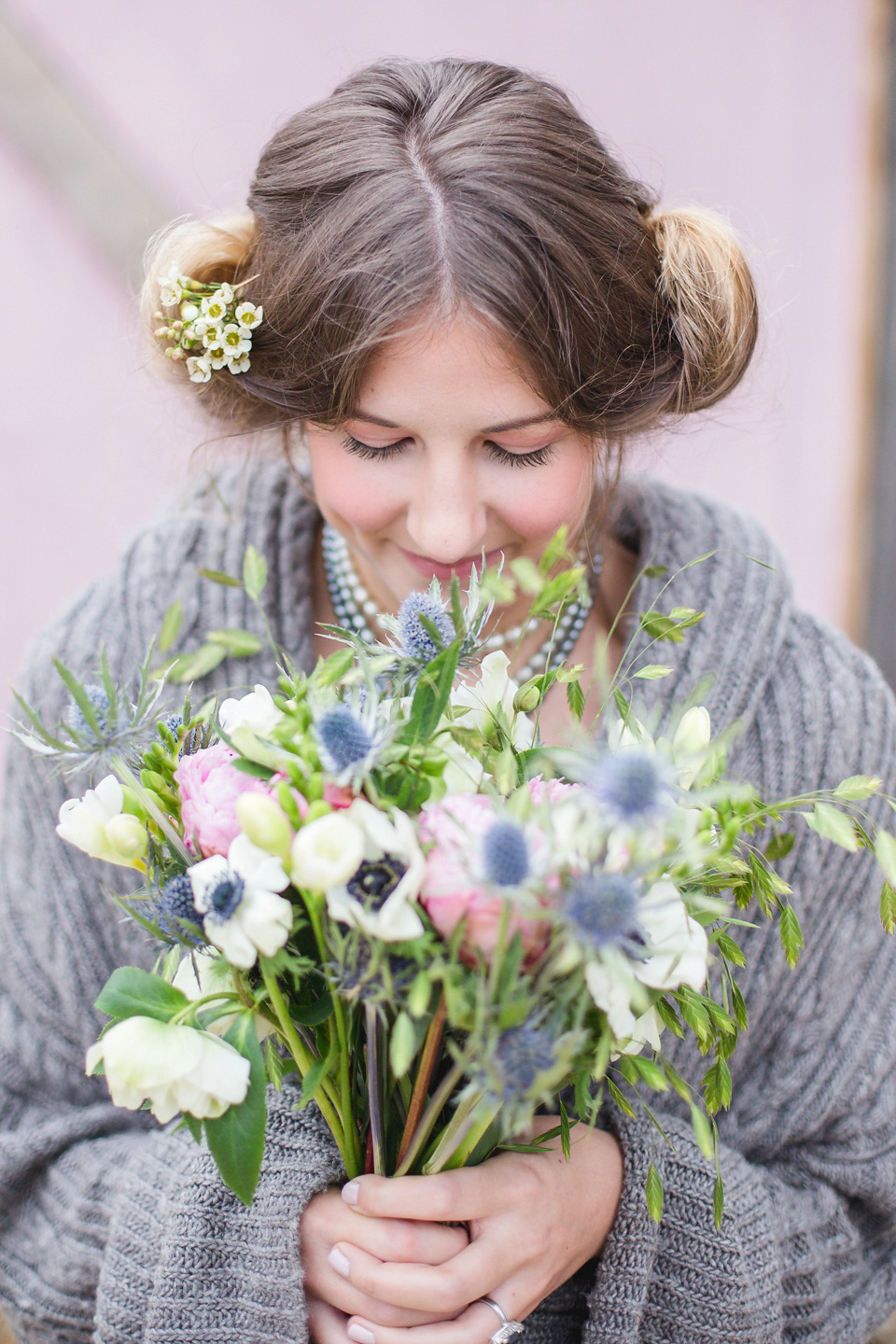 Something blue - a beautiful vintage style wedding inspiration shoot. Photography by Ilaria Petrucci. Styling by Beyond Vintage.