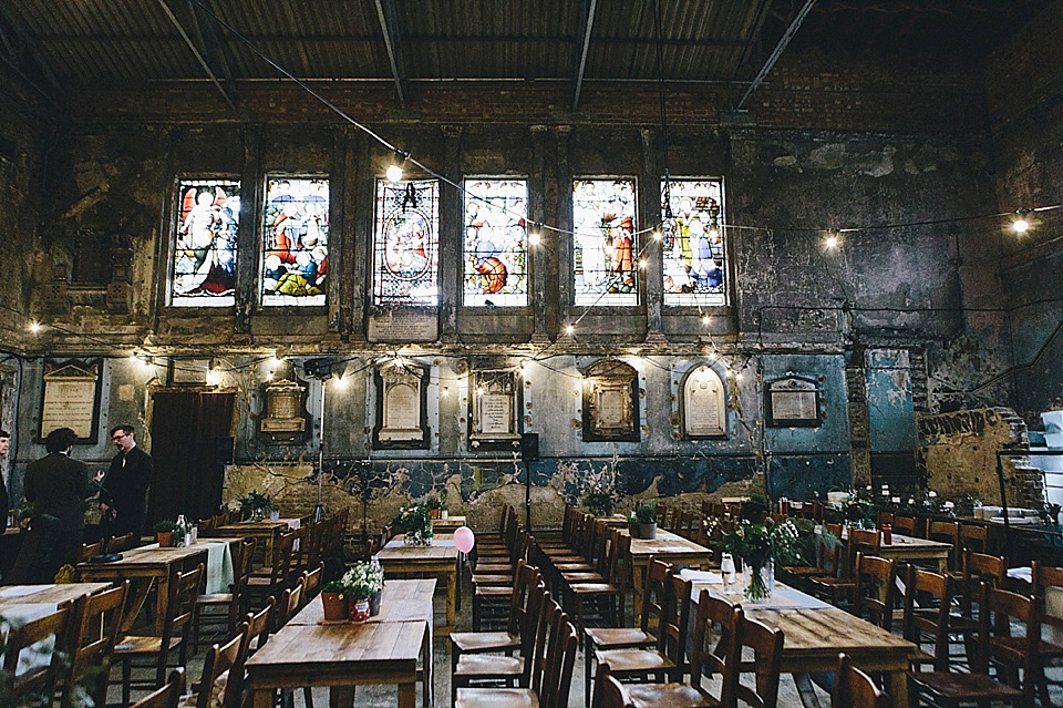 Decayed Decadence - A Modern Vintage London Wedding. Photography by The Twins Weddings and Heather Shuker. The venue is The Asylum in London.