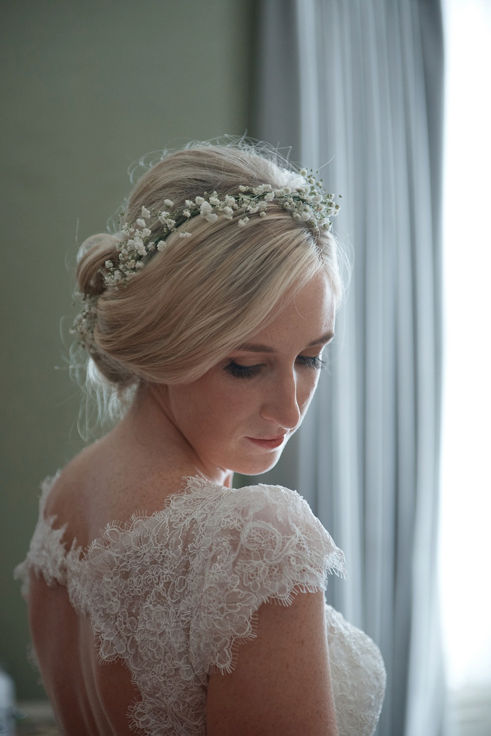 A First Look and maids in pretty pink for a Springtime in the Woods inspired wedding. Photography by Tino & Pip.  Love My Dress UK Wedding Blog.