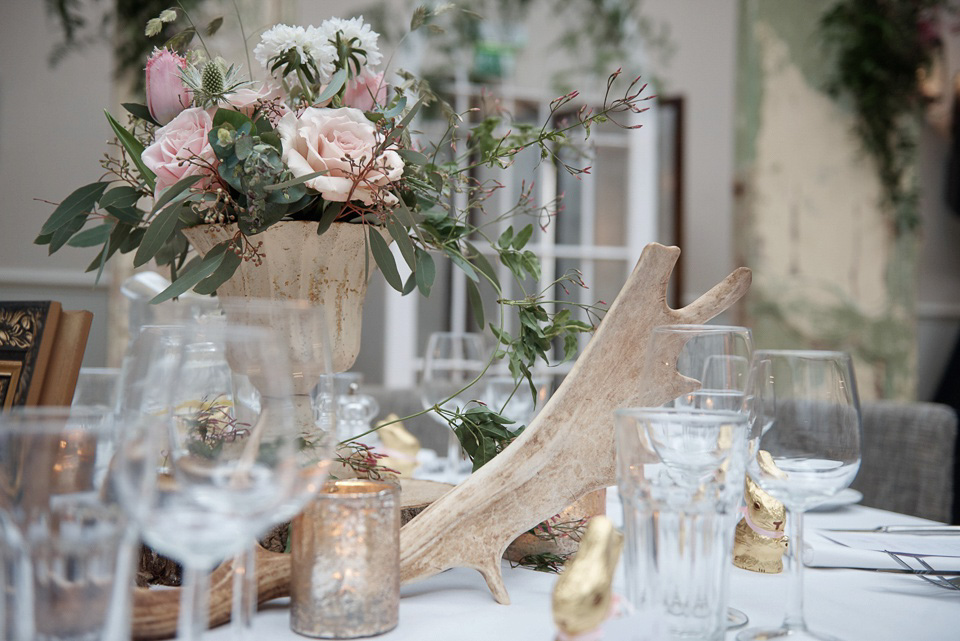 A First Look and maids in pretty pink for a Springtime in the Woods inspired wedding. Photography by Tino & Pip.  Love My Dress UK Wedding Blog.