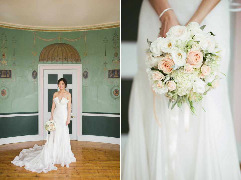 A Summer wedding in shades of peaches and cream. Photography by Mike & Tom.