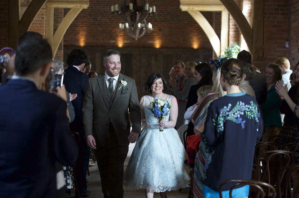 A Pale Blue 50 s Style Dress for A Vintage Inspired Spring Barn
