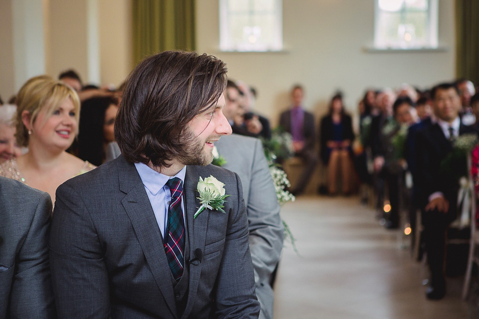 The bride wears Eliza Jane Howell for her elegant Spring wedding at Iscoyd Park. Photography by Jade Osborne.