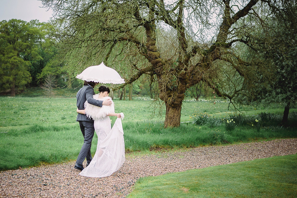 The bride wears Eliza Jane Howell for her elegant Spring wedding at Iscoyd Park. Photography by Jade Osborne.