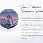 A honeymoon registry using our “Into the Sunset” theme