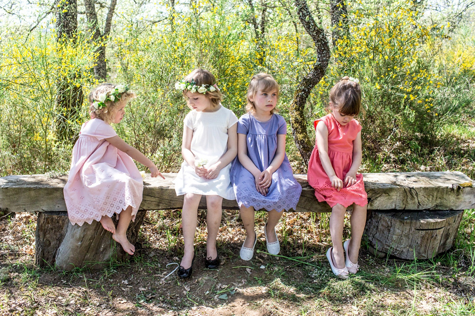 Italian wedding inspiration - relaxed, boho, woodland wedding style. Dresses by Belle & Bunty, Photography by Charlotte Hu, concept + styling by Italian Eye - specialists in wedding and event planning in Italy.