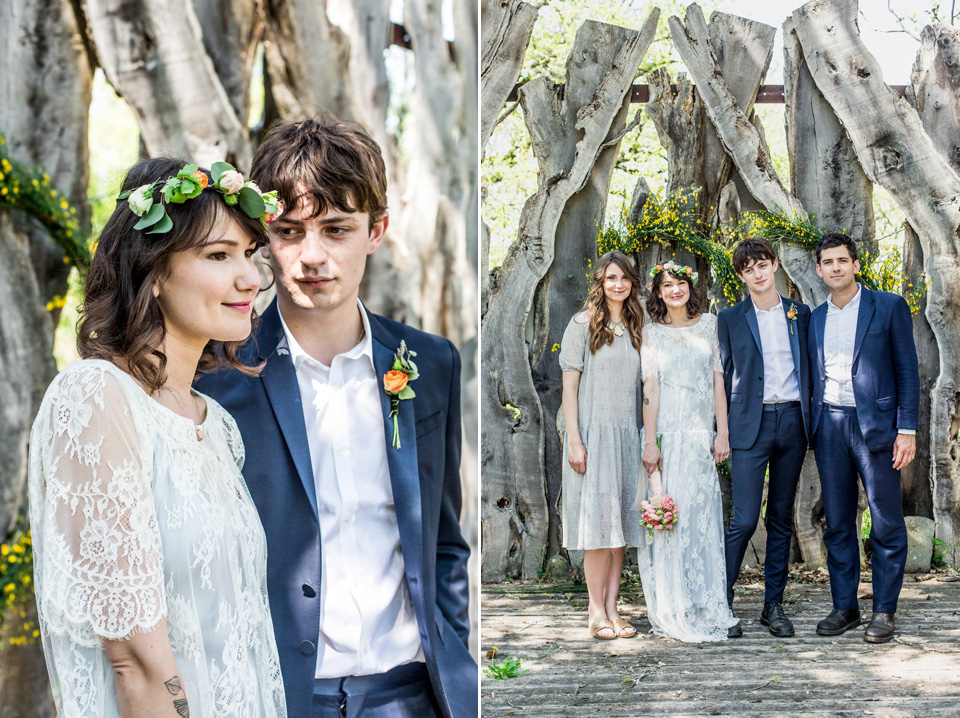 Italian wedding inspiration - relaxed, boho, woodland wedding style. Dresses by Belle & Bunty, Photography by Charlotte Hu, concept + styling by Italian Eye - specialists in wedding and event planning in Italy.