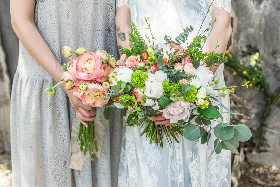 Italian wedding inspiration - relaxed, boho, woodland wedding style. Dresses by Belle & Bunty, Photography by Charlotte Hu, concept + styling by Italian Eye - specialists in wedding and event planning in Italy.